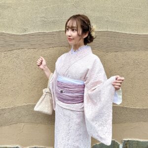 京都で着物レンタルした女性