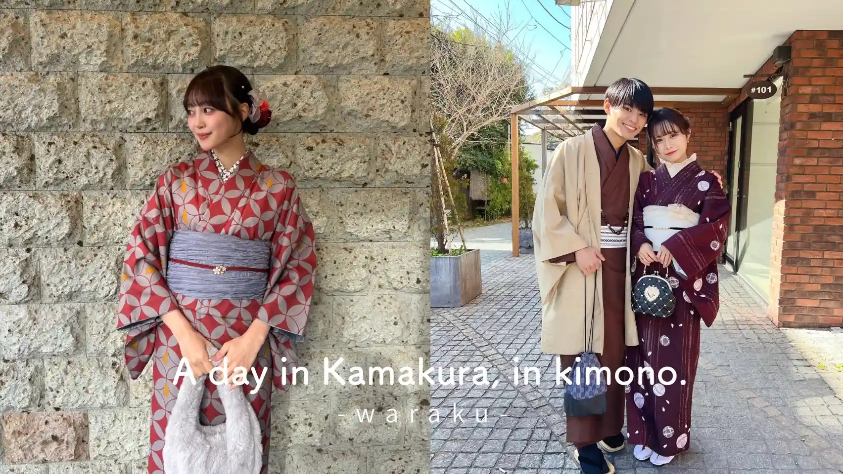 A day in Kamakura, in Kimono