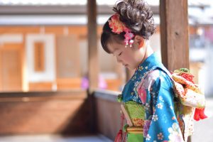 子供着物のヘアセット