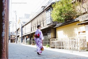 着物で街歩き