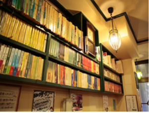 本のある喫茶店