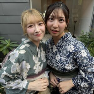 かわいい浴衣女性