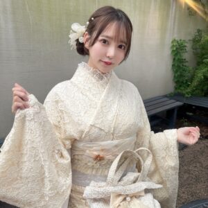 レース着物コーデ