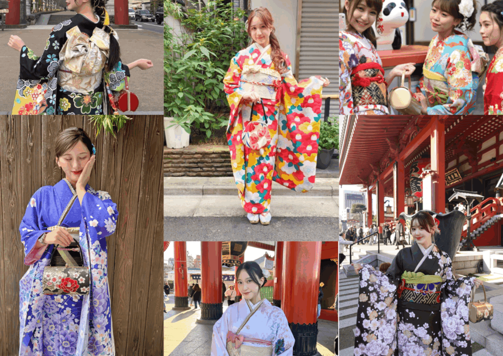 浅草和楽の振袖コーデ一覧