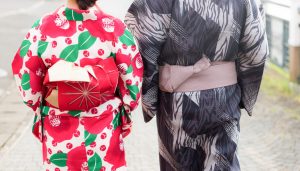 カップルで着物散策
