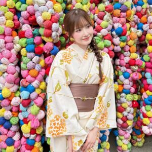 八坂庚申堂で浴衣撮影
