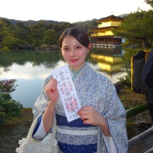 金閣寺で着物レンタル