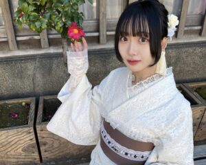 白のレース着物