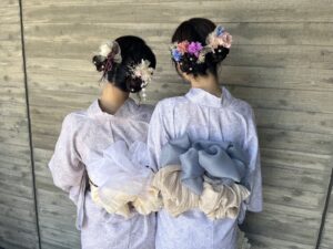 東京で浴衣を借りて散策