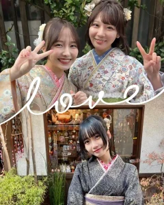 浅草で着物レンタルした女性
