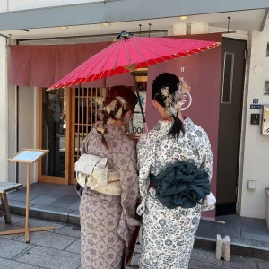 友達と浅草で着物レンタル