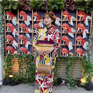 浅草金魚前で着物レンタル