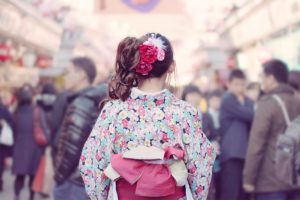 仲見世商店街で着物散策