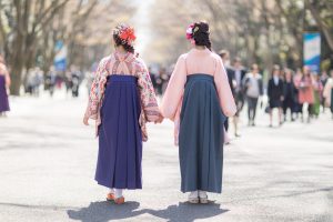 卒業式の袴のヘアセット