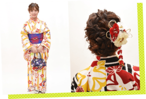 着付けとヘアセット