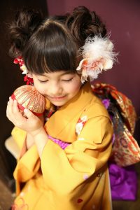 キッズの着物ヘアセット