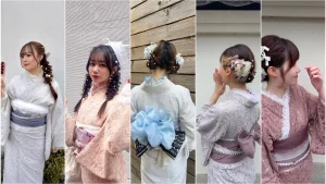 淡いレース着物