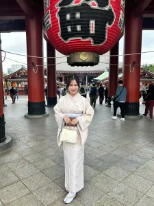 午前中に浅草で着物レンタル