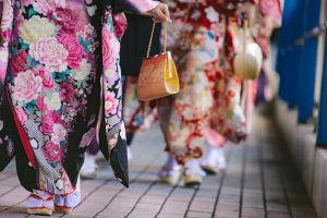 着物をレンタルした女性達