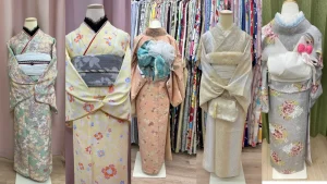 スタッフによるマネキン着付け